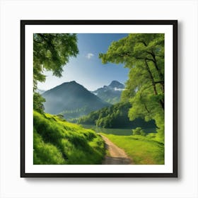 Path To The Lake 1 Art Print