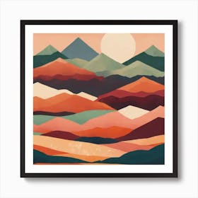 Landscape Painting 2 Art Print