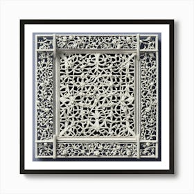 Imagine Vines Of Many Intertwined Small Flowers Gr rug(1) Art Print