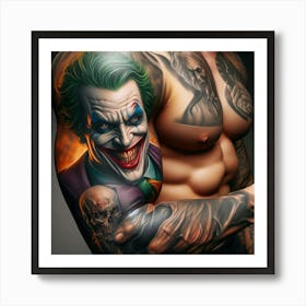 Joker Tattoo 29 Art Print