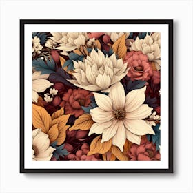 Floral Wallpaper 2 Art Print