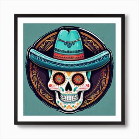 Day Of The Dead Skull 31 Art Print