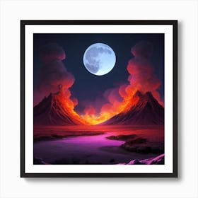 Full Moon Art Print