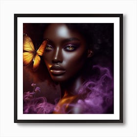 Black Butterfly 6 Art Print