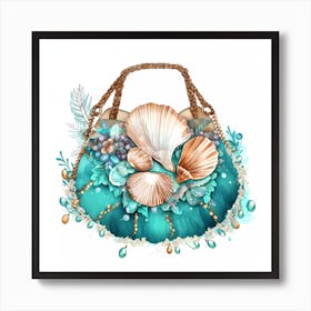 Seashell Symphony Purse Art Print