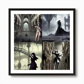 Vampire Woman Art Print