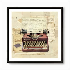 Old Typewriter 2 Art Print