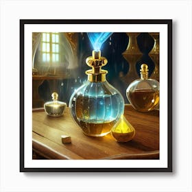 Magic Potion Bottles Art Print