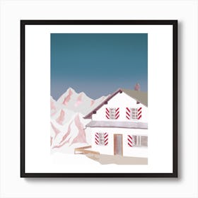 Mountain Love   Hut Art Print