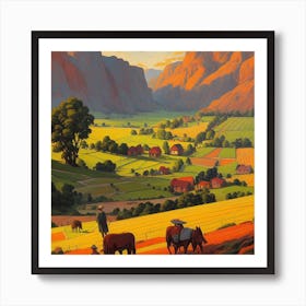 'Valley View' Art Print