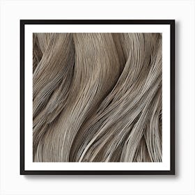 Wavy Hair Texture 1 Art Print