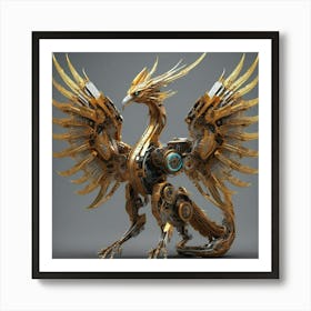 Golden Phoenix Art Print