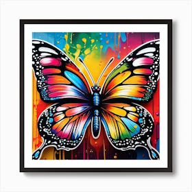 Butterfly Painting 41 Art Print