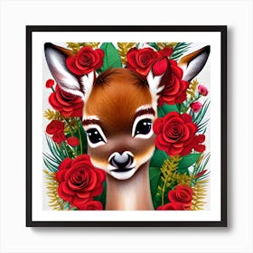 Baby Deer Art Print