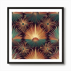 Abstract Floral Pattern Art Print