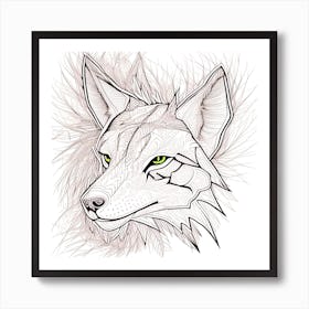 Wolf Head 1 Art Print