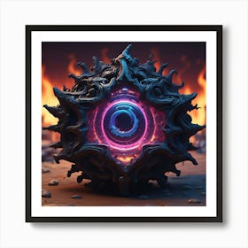 Sphere Of Fire Art Print