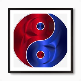 Yin Yang Symbol Eastern Asian Philosophy Art Print