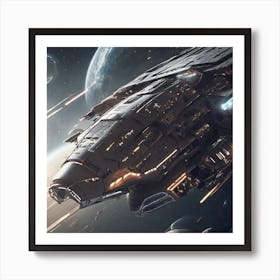 Spaceship 74 Art Print