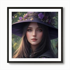 The Good Witch of the Woodland Art Print