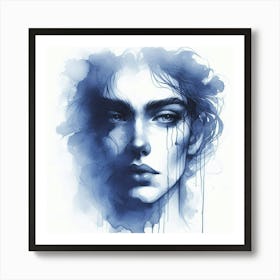 Woman'S Face 7 Art Print