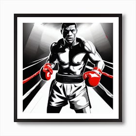 Boxer - Boxer Stock Videos & Royalty-Free Footage Art Print
