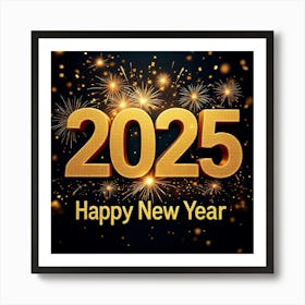 Happy New Year 2025 3 Affiche