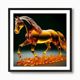 Horse In Glass Art Print