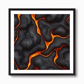 Lava Texture 5 Art Print