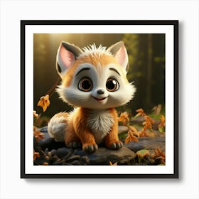 Cute Fox 92 Art Print