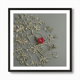 Flower Wall Art 3 Art Print