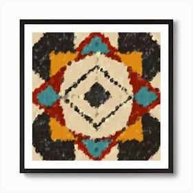 Aztec Reflections of Light Tile Art Print