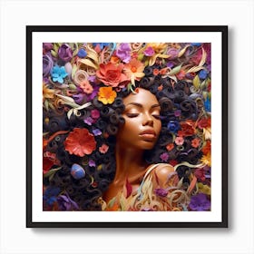 Flower Girl 11 Art Print