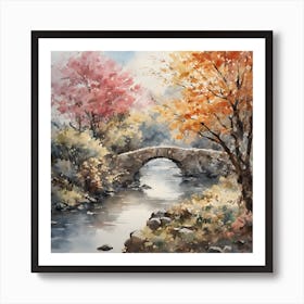 watercolor japanese landscape, soft light,by antoine blanchard and greg rutkowski 2 Art Print