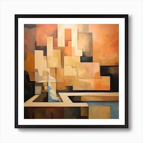 Abstract Cityscape 5 Art Print