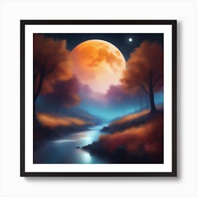 Harvest Moon Dreamscape 7 Art Print