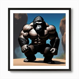 Gorilla 6 Art Print