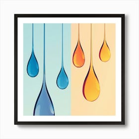 Water Drop Stock Photos & Royalty-Free Footage Art Print