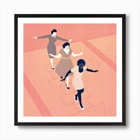 Happy Women'S Day Square Art Print