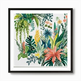 Tropical Plants Art Print