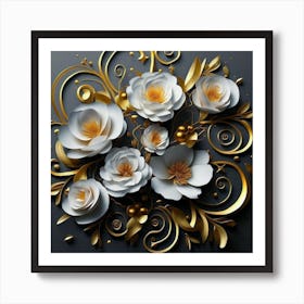 Paper Flowers 1 Art Print