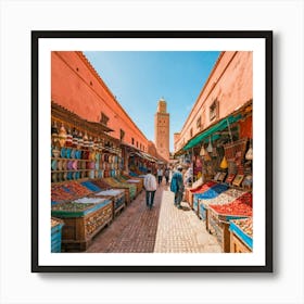 Market In Morocco Article est Art 2024 Art Print