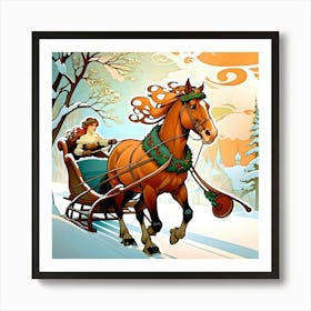 Sleigh Ride Art Print