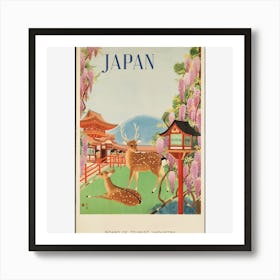 Japanese Deer Art Print