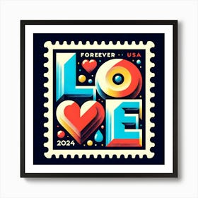 Forever Usa Love Art Print