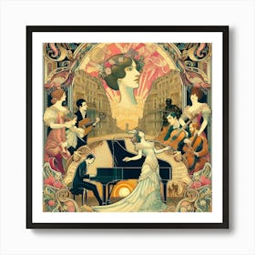 Symphony Of Music Art Print