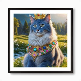 King of Cats (1) Art Print