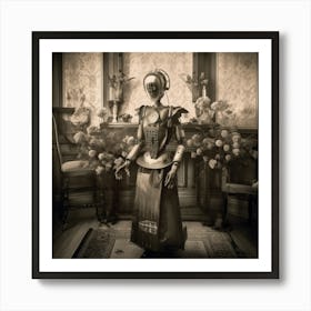 Portrait Of A Robot Art Print