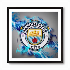 Manchester City Logo Art Print