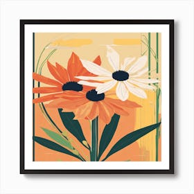 Daisies In A Vase Art Print